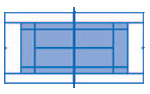 60' x 21' Youth Tennis Court