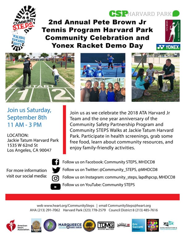 Community Tennis Celebration & Yonex Racket Demo Day