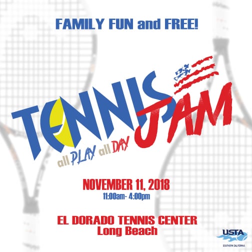 TENNIS JAM in Long Beach November 11