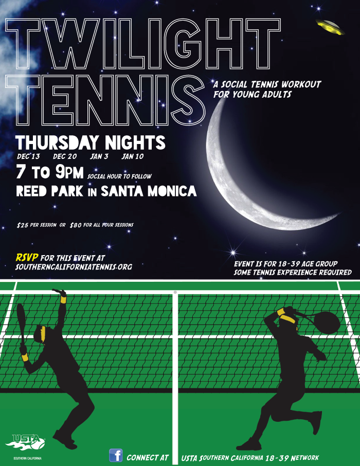 TWILIGHT TENNIS coming to Santa Monica this month